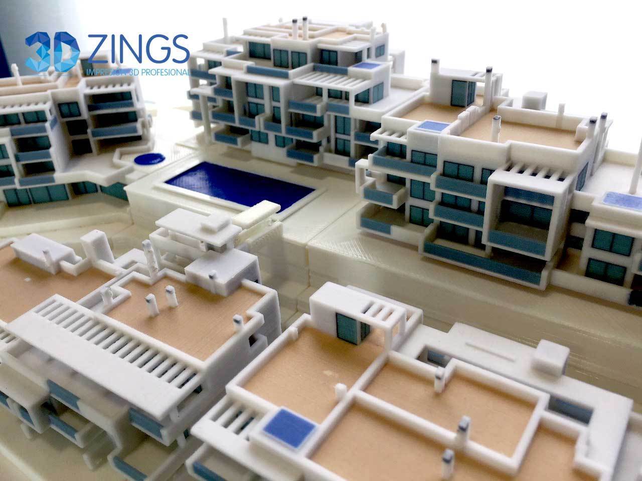 maqueta miniatura impresión 3d